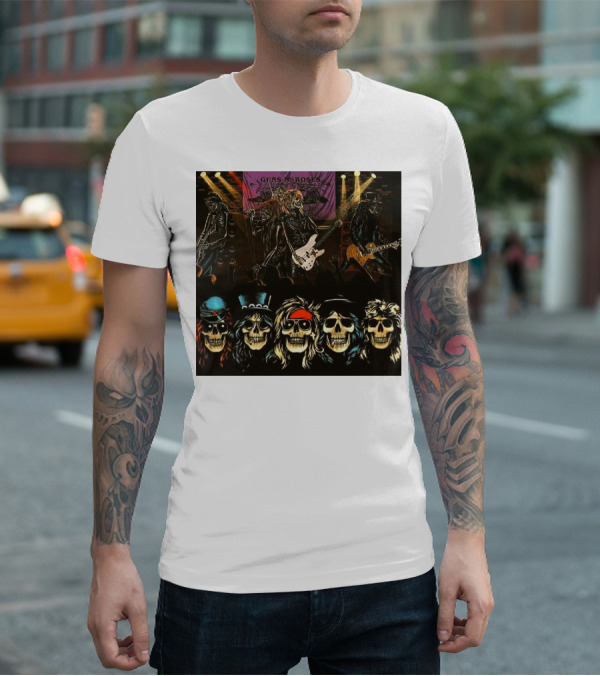 Guns N' Roses Live Skull Band T-Shirt
