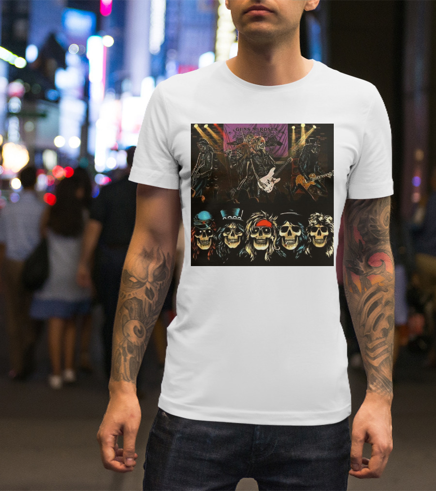 Guns N' Roses Live Skull Band T-Shirt