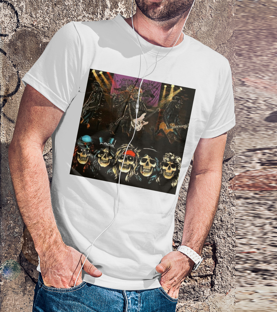 Guns N' Roses Live Skull Band T-Shirt