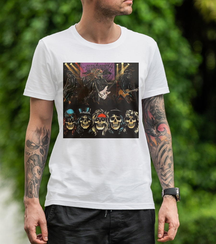 Guns N' Roses Live Skull Band T-Shirt