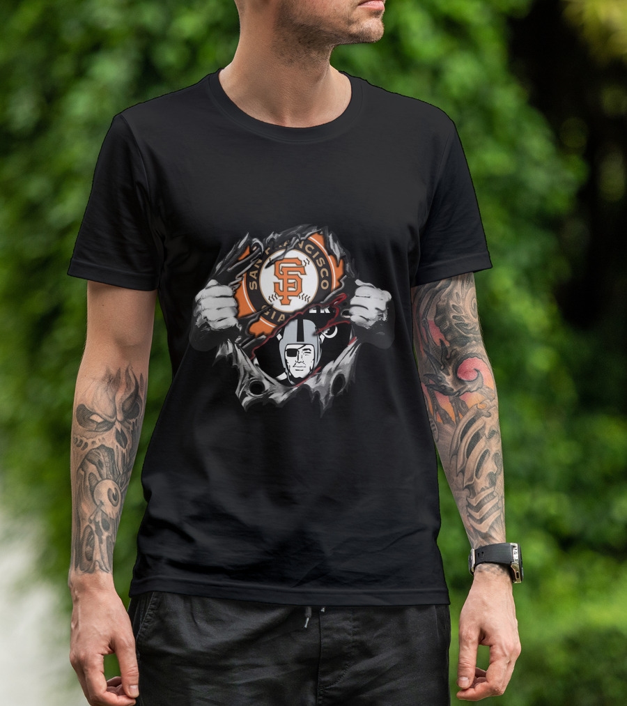 San Francisco Giants Oakland Raiders T-Shirt