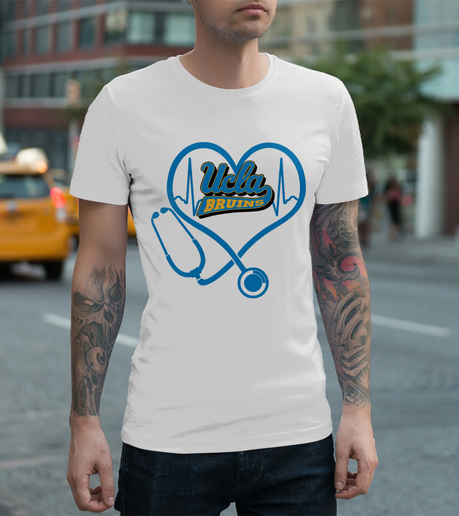 Ucla Bruins Nurse Heartbeat Stethoscope T-Shirt