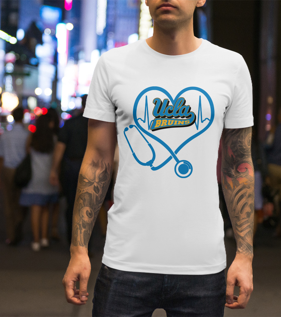Ucla Bruins Nurse Heartbeat Stethoscope T-Shirt