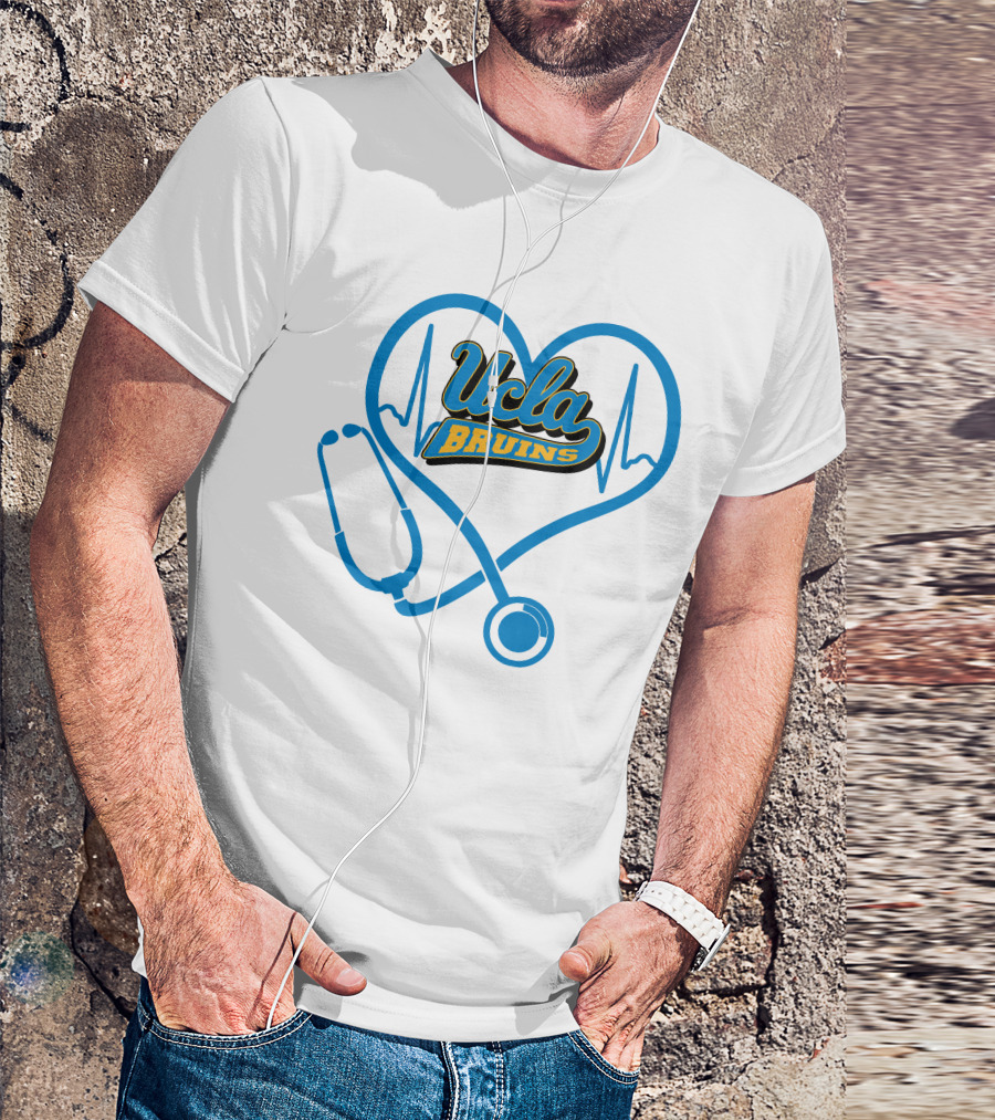 Ucla Bruins Nurse Heartbeat Stethoscope T-Shirt