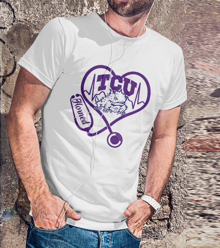 TCU Horned Frogs Nurse Heartbeat Love T-Shirt