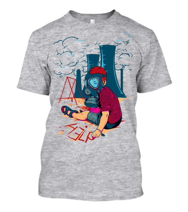 The Cry Of The Future Preschool Gas Mask Child Industrial Playground T-Shirt