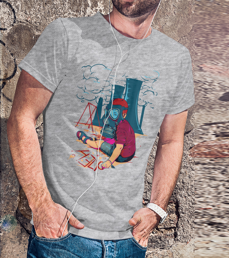 The Cry Of The Future Preschool Gas Mask Child Industrial Playground T-Shirt