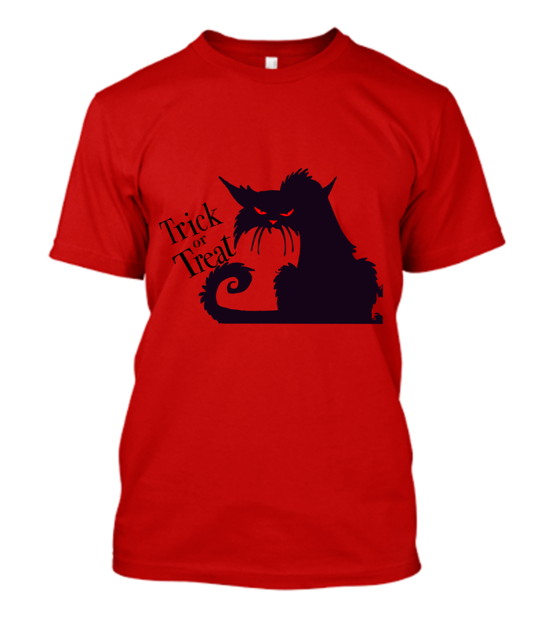 Trick Or Treat Halloween Cat T-Shirt