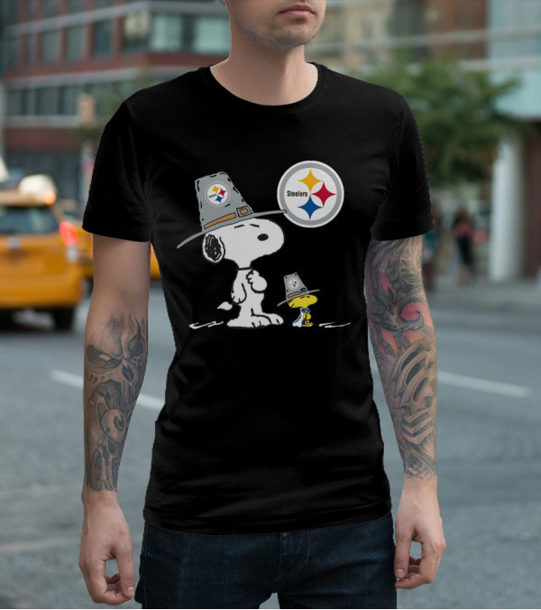 Steelers Snoopy Pilgrim Hats T-Shirt