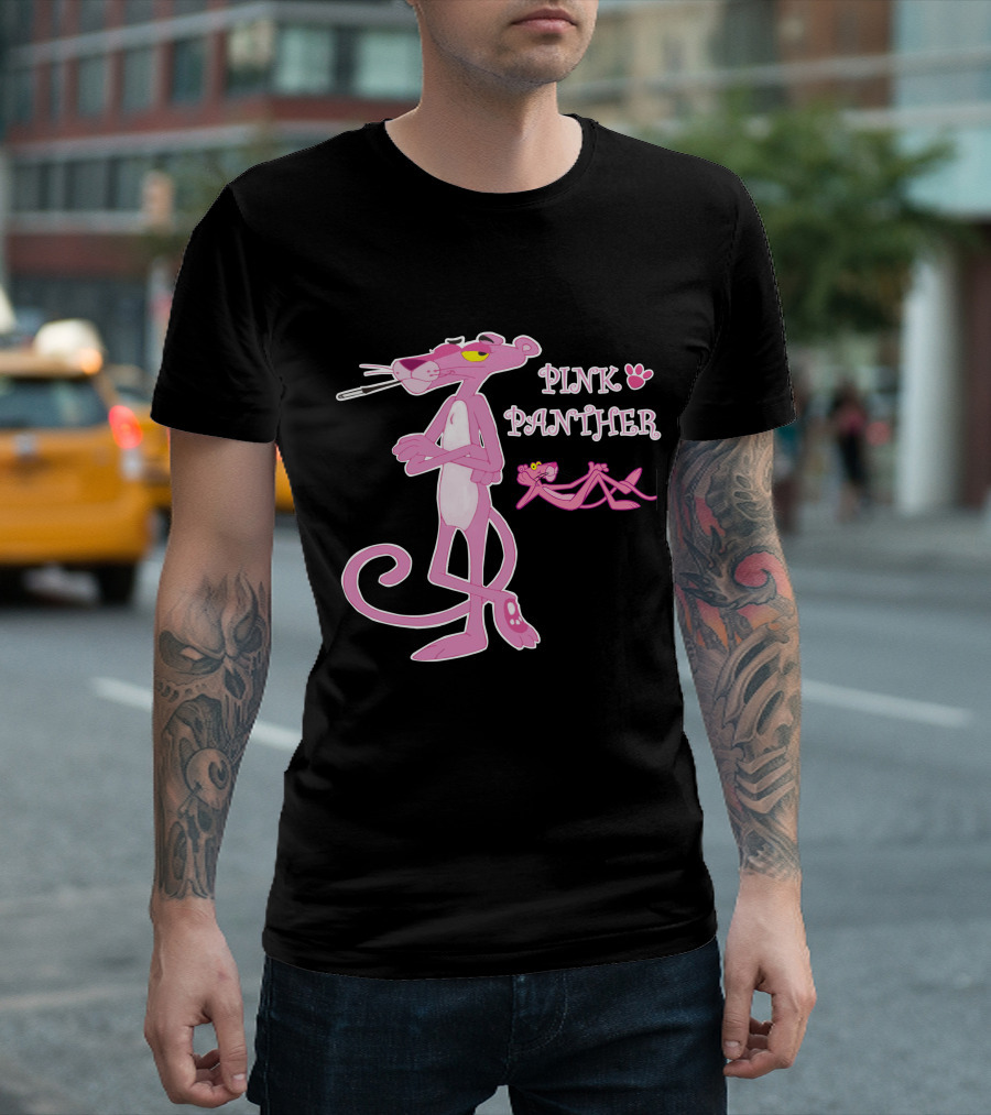 Pink Panther Classic Style Lined T-Shirt