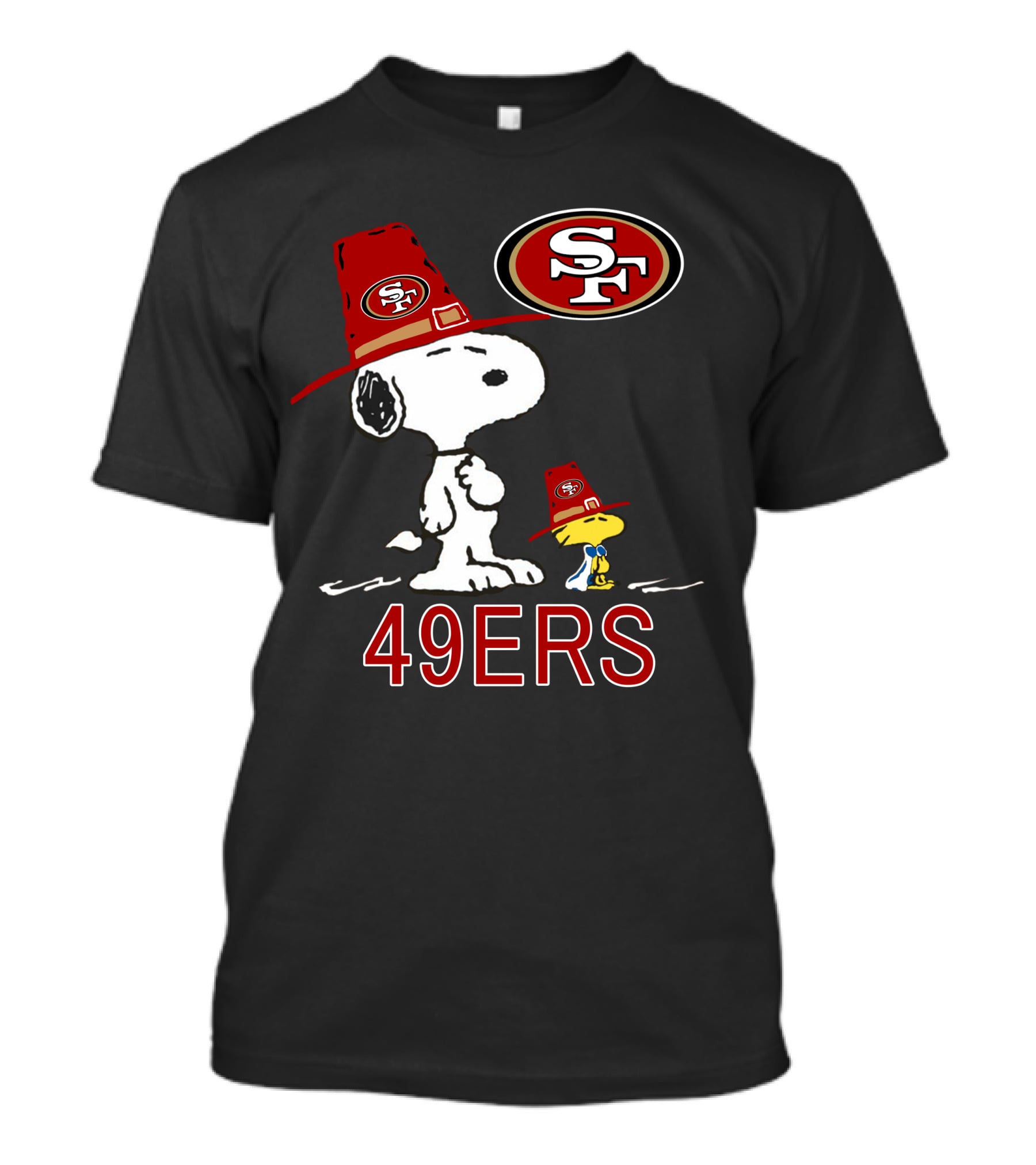 49ers Snoopy And Woodstock Fans With Sf T-Shirt