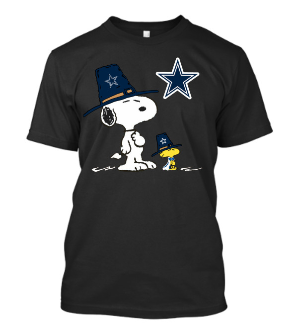 Dallas Cowboys Snoopy And Woodstock Star Hat T-Shirt
