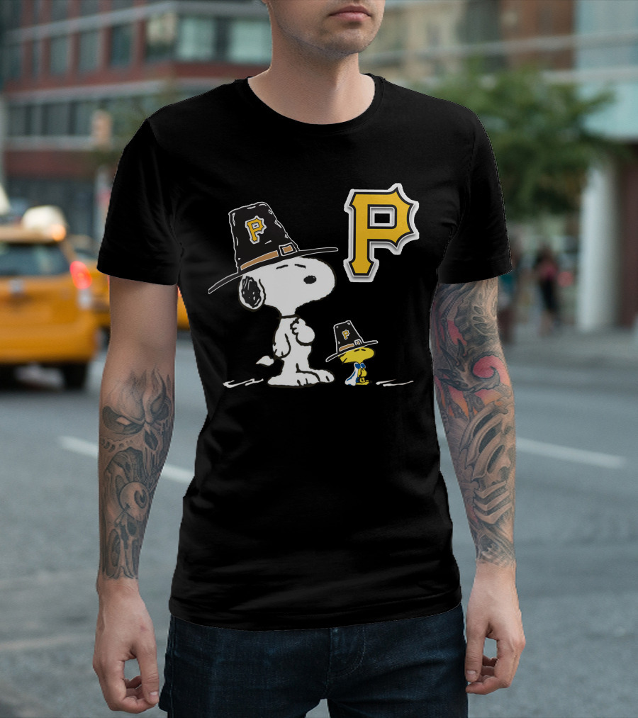 Snoopy Pittsburgh Pirates Thanksgiving Hat Peanuts T-Shirt