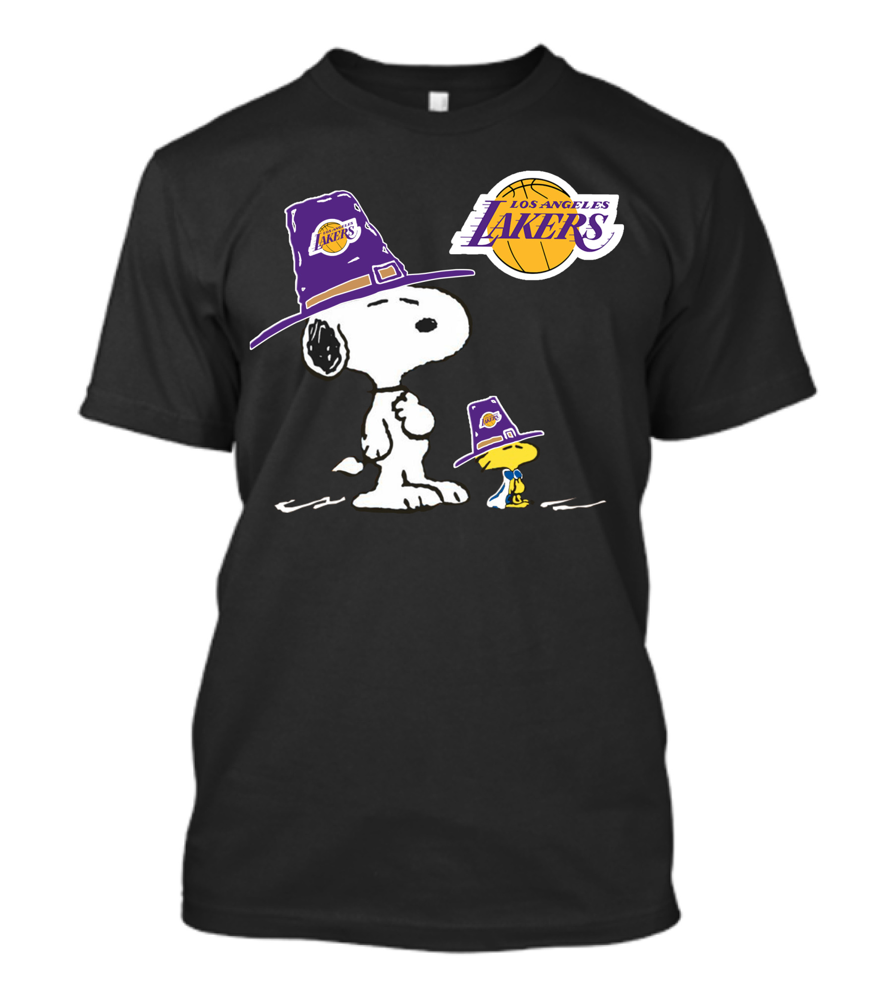 Los Angeles Lakers Snoopy Peanuts Basketball T-Shirt
