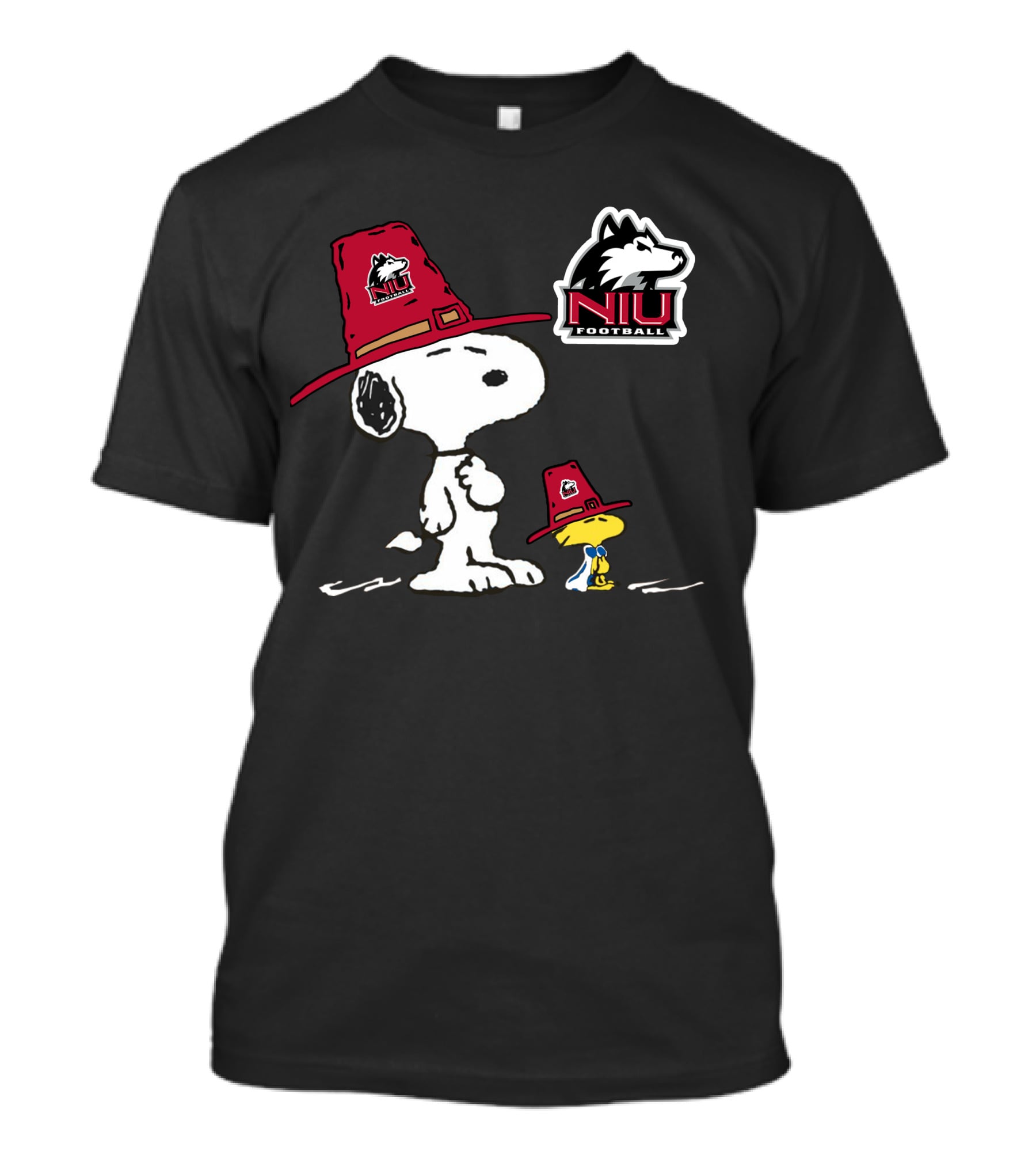 Northern Illinois Huskies Snoopy Woodstock NIU Football T-Shirt