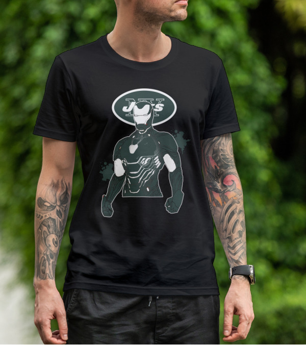 Iron Man New York Jets Mashup T-Shirt