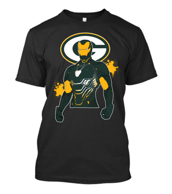 Iron Man Green Bay Packers Crossover T-Shirt