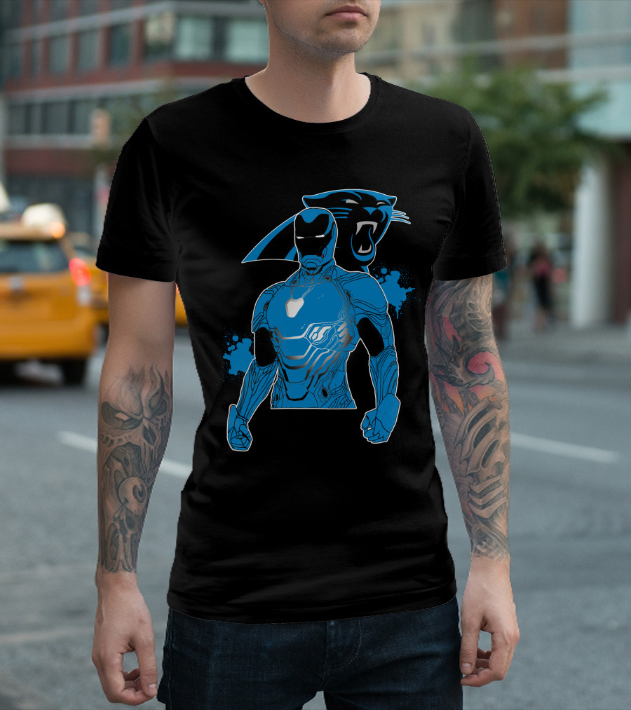 Iron Man Panther Fusion Artwork T-Shirt