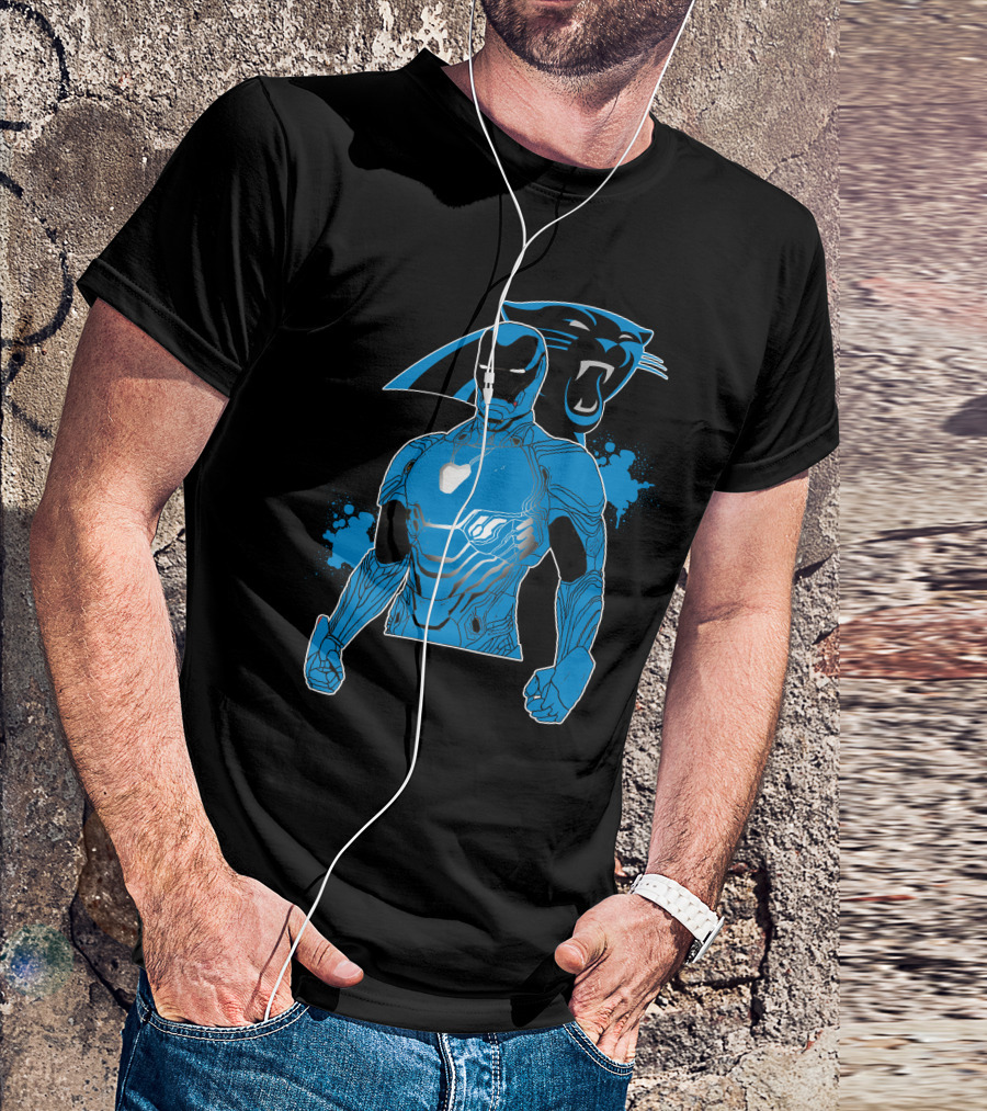 Iron Man Panther Fusion Artwork T-Shirt