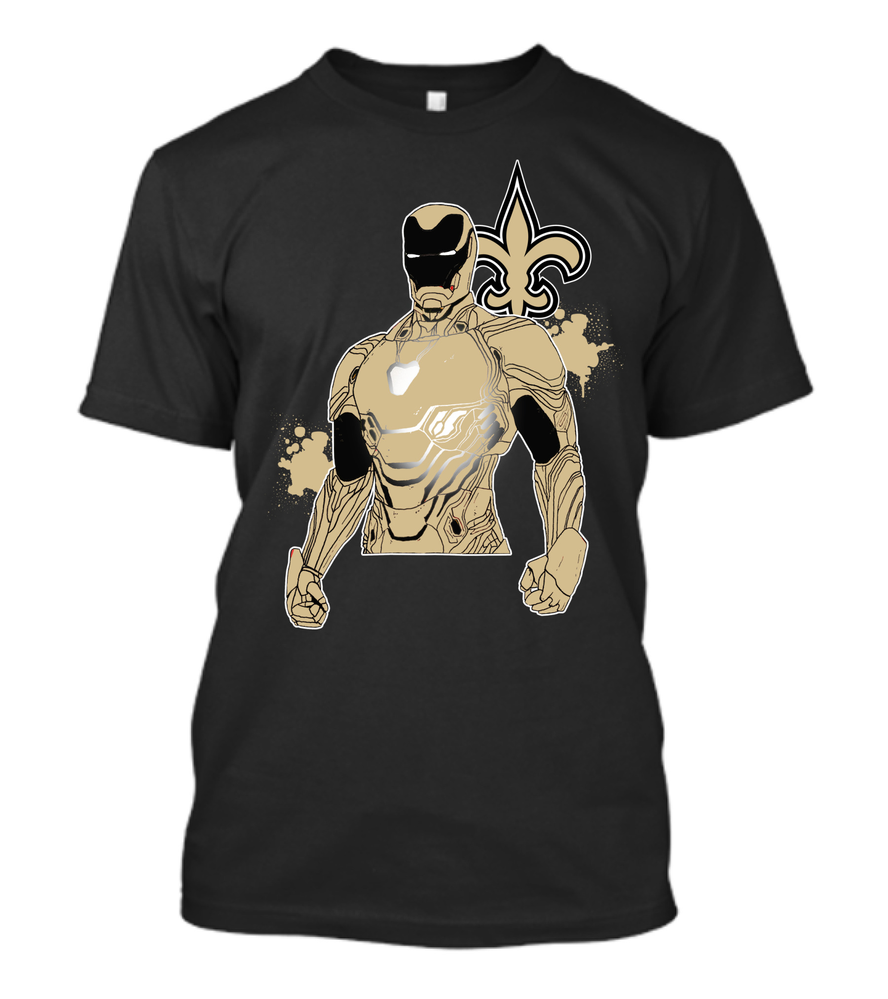 Iron Man New Orleans Saints Crossover T-Shirt
