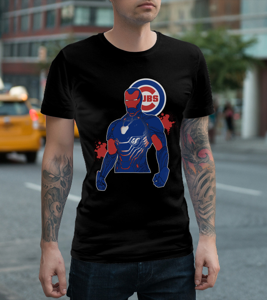 Iron Man Chicago Cubs Fusion T-Shirt