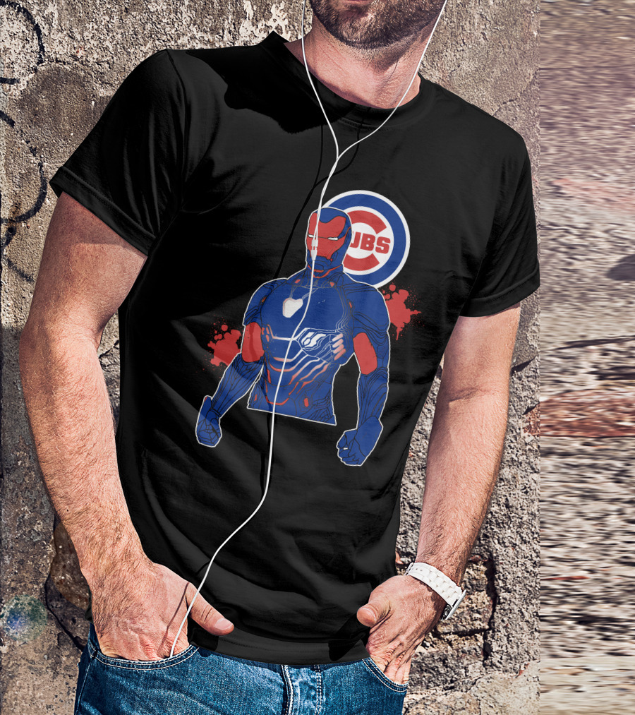Iron Man Chicago Cubs Fusion T-Shirt
