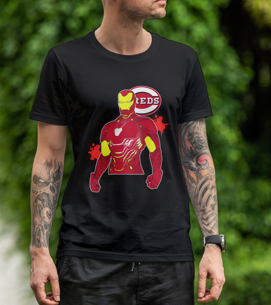 Iron Man Cincinnati Reds Collaboration T-Shirt