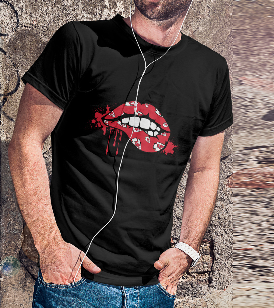 Dripping Lips Kansas City Chiefs T-Shirt