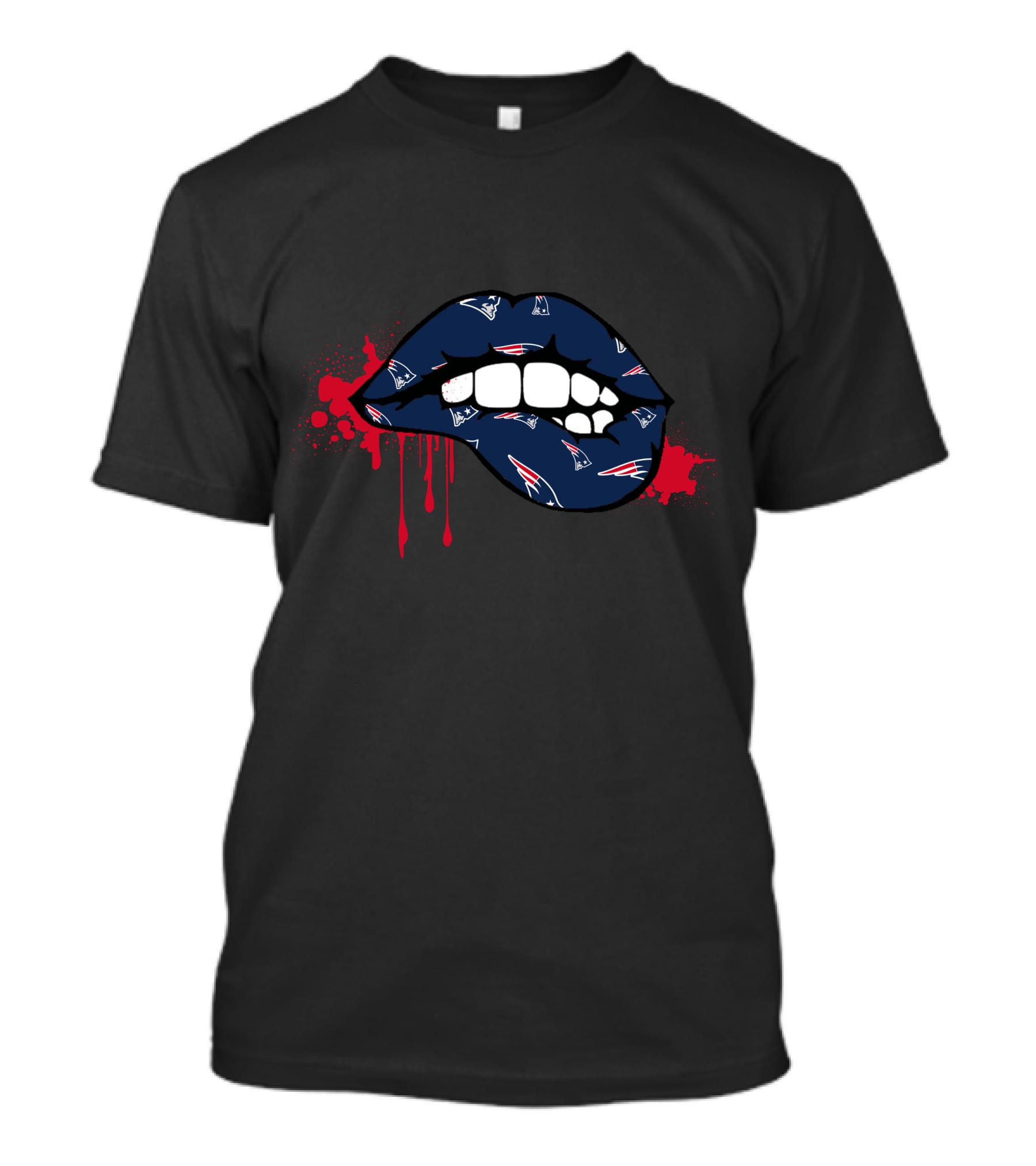 Dripping Lips New England Patriots T-Shirt