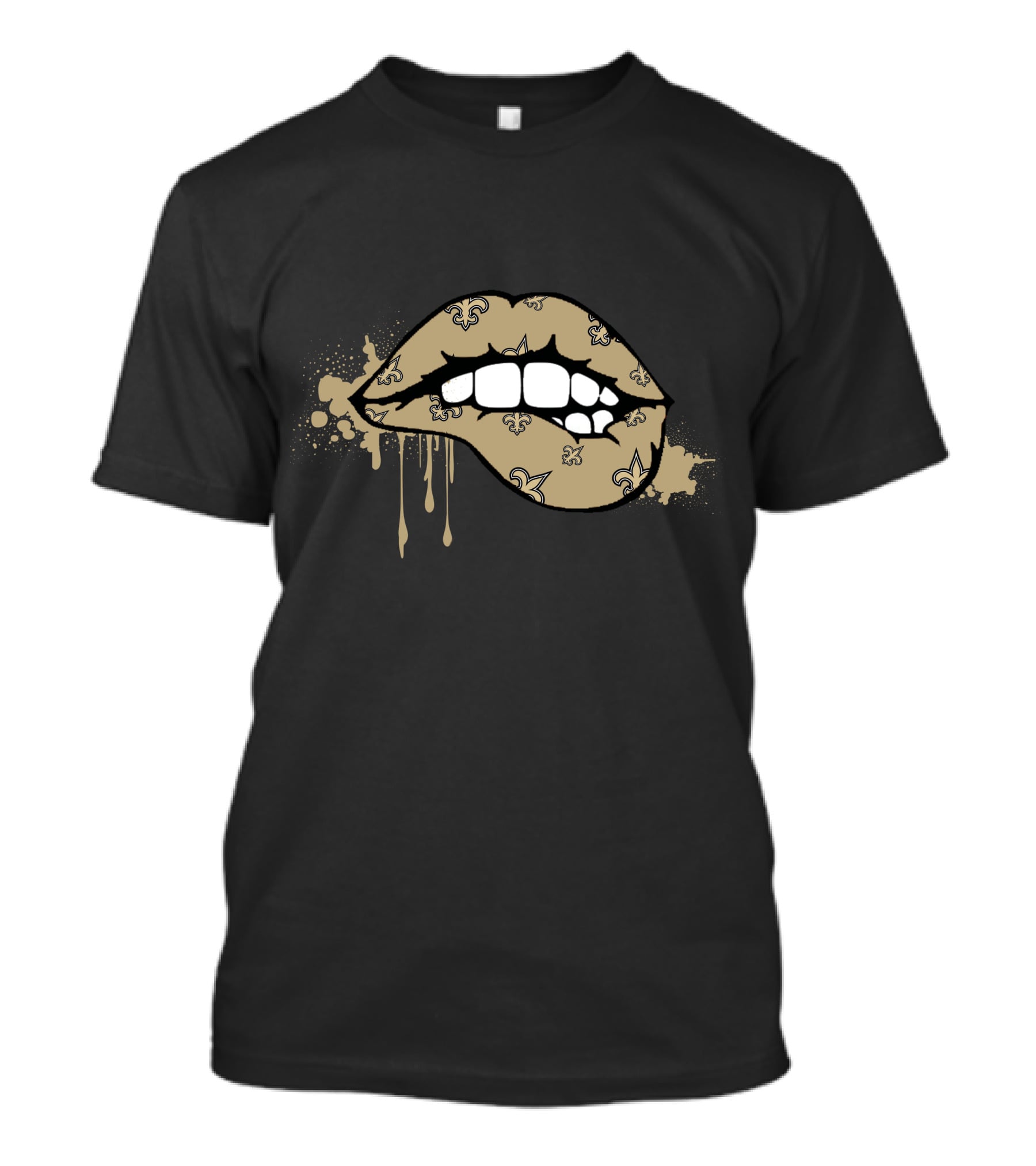 Dripping Lips Fleur-De-Lis Saints T-Shirt