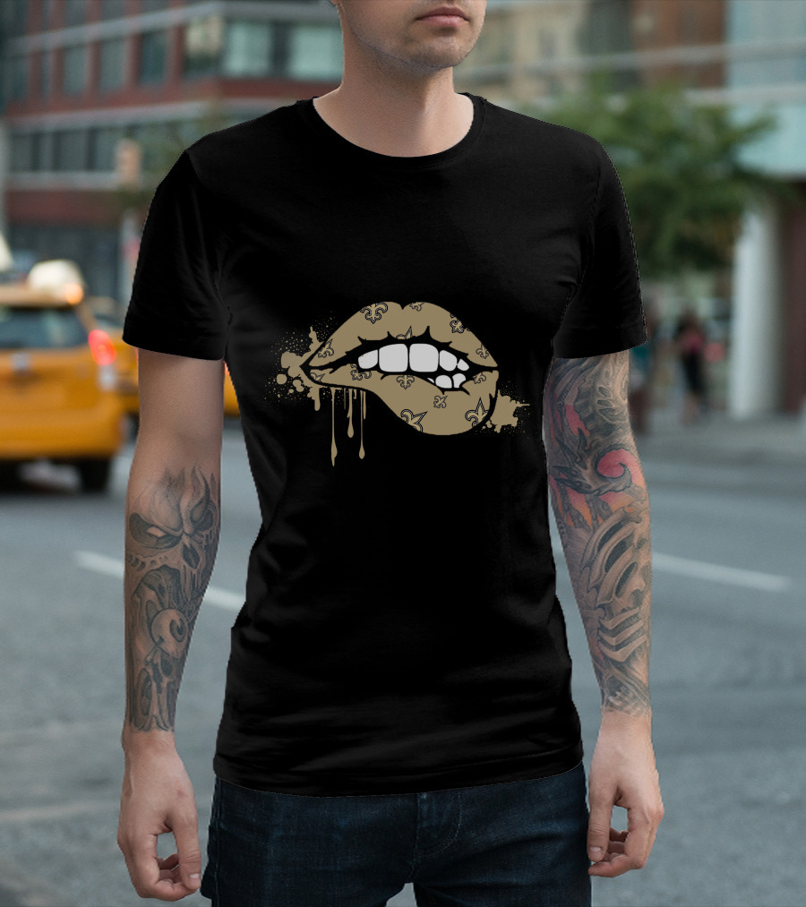 Dripping Lips Fleur-De-Lis Saints T-Shirt