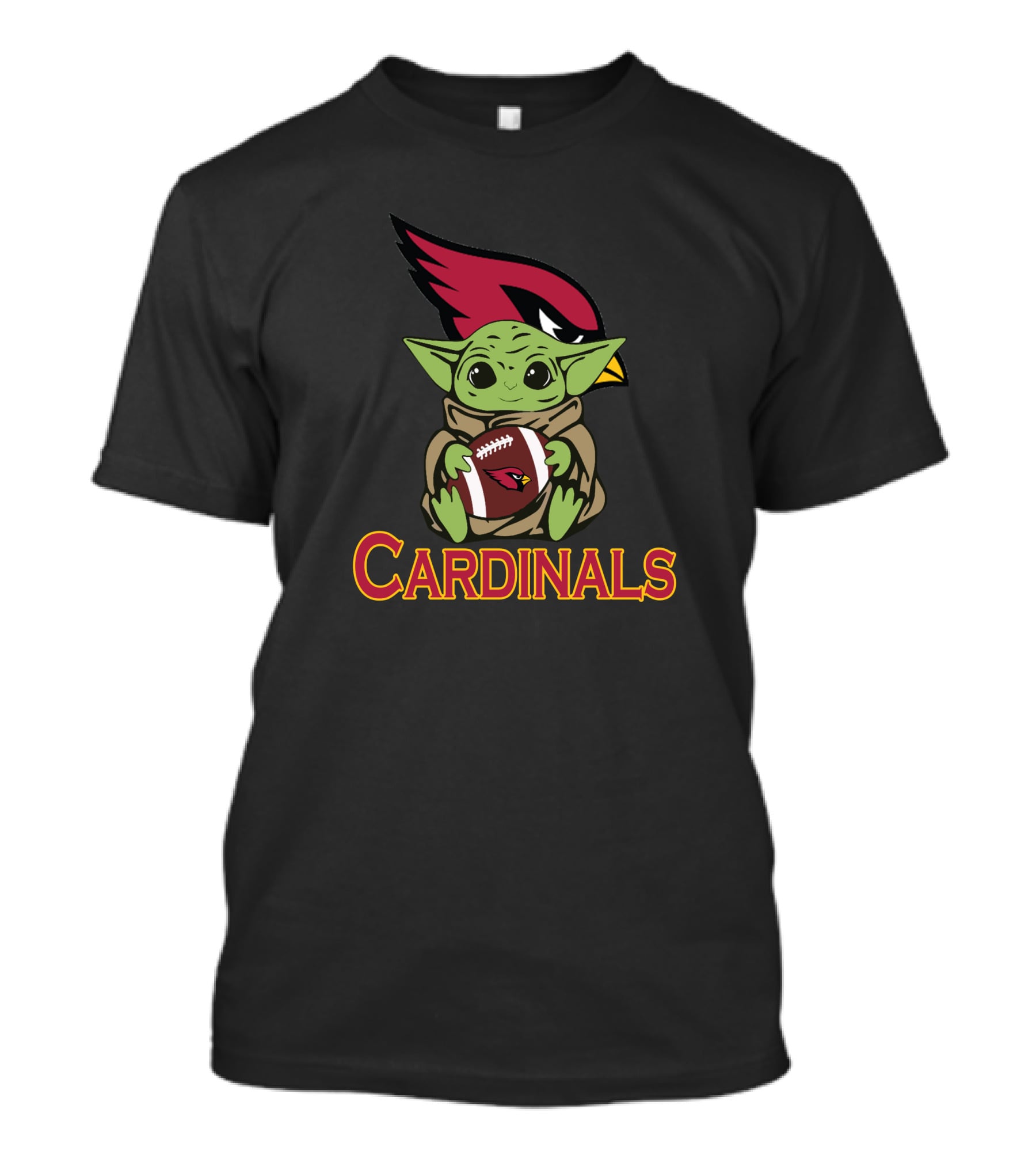 Cardinals Baby Yoda Star Wars Football Fan T-Shirt