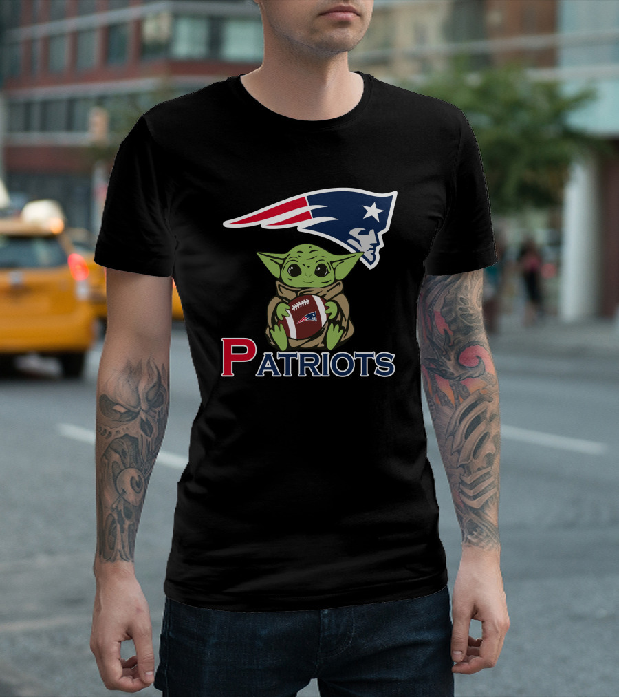 Patriots Baby Yoda Star Wars Patriots Football T-Shirt