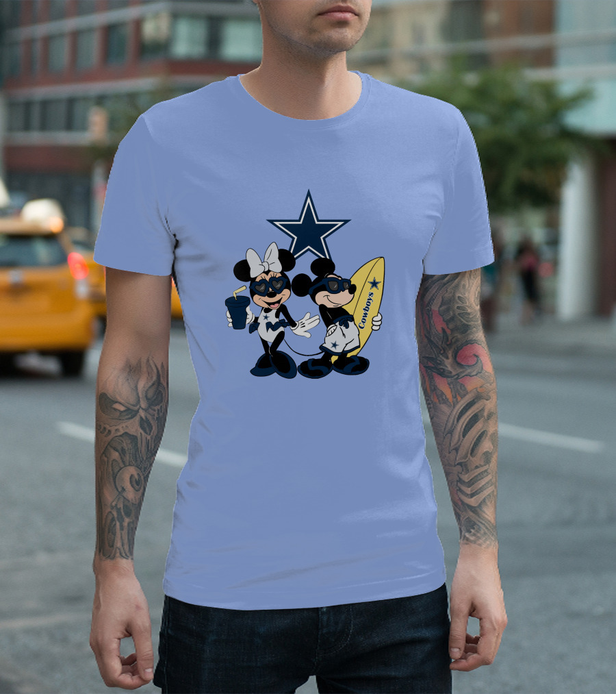 Cowboys Mickey Vacation Star Surfing T-Shirt