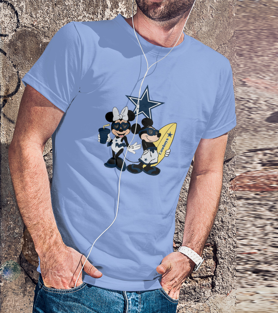 Cowboys Mickey Vacation Star Surfing T-Shirt