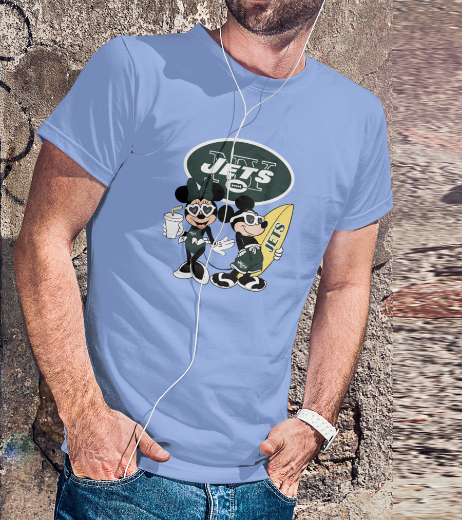 Jets Mickey Surfing Vacation Adventure T-Shirt