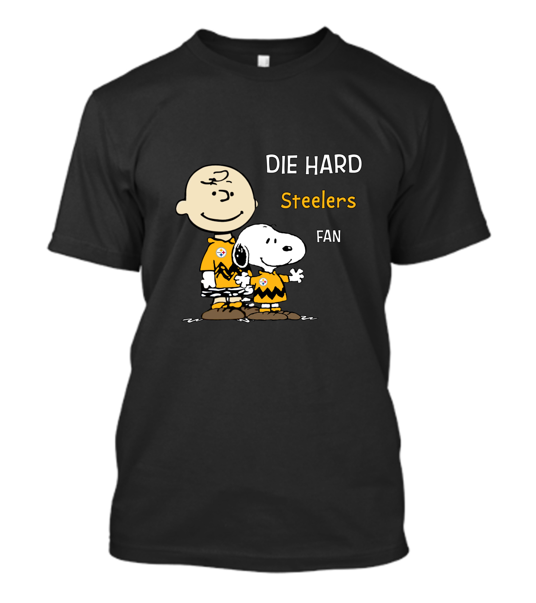 Die Hard Steelers Fan Snoopy And Charlie Brown T-Shirt