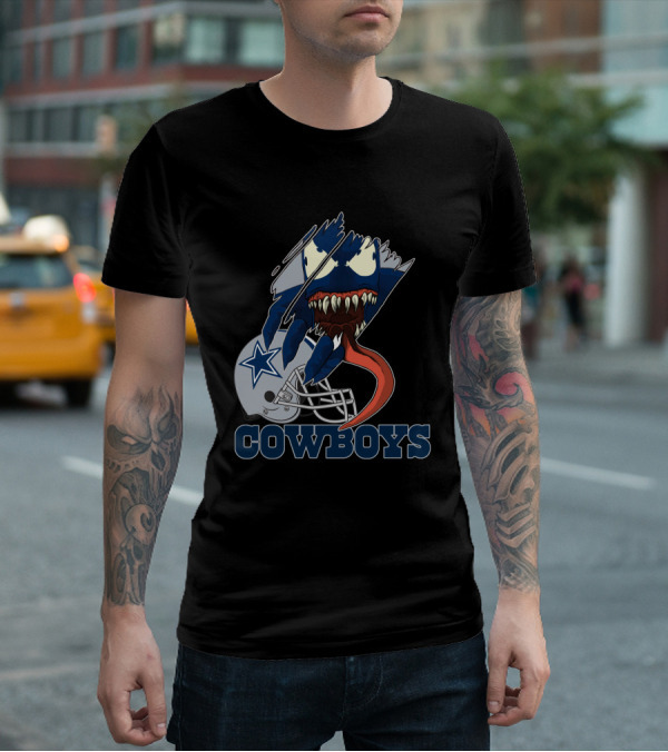 Cowboys Venom Dallas Football Mashup T-Shirt