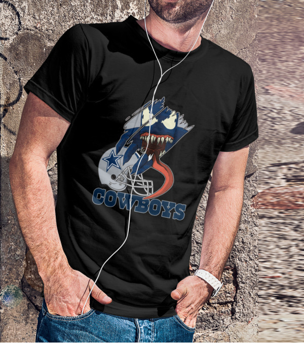 Cowboys Venom Dallas Football Mashup T-Shirt