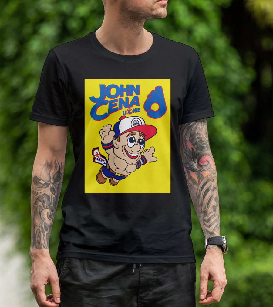 JOHN CENA NEVER GIVE UP U C ME Mario T-Shirt