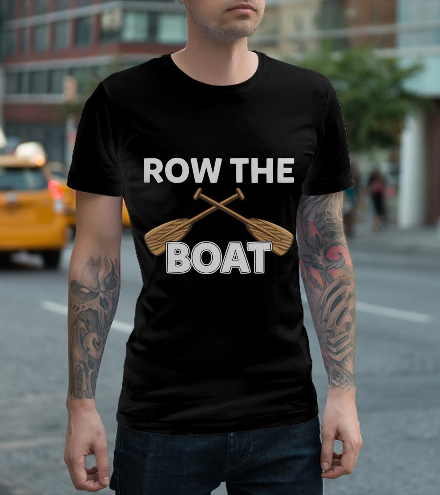 Row The Boat Oars Crossing Western Michigan Football T-Shirt