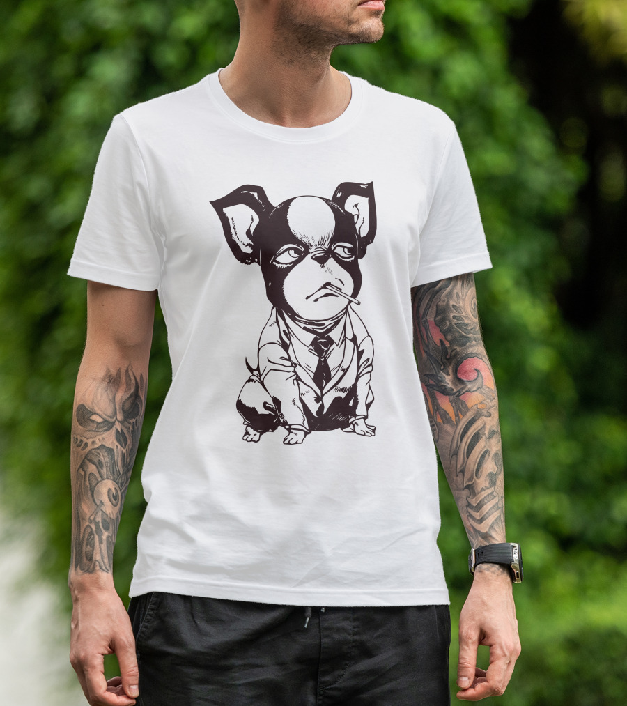Iggy Jojo Bizarre Adventure Manga Character Dog In Suit T-Shirt