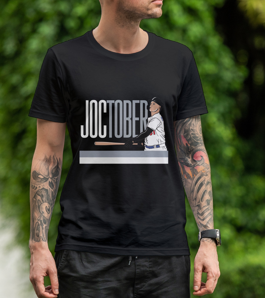 Joctober Baseball Player Batting Iconic Moment T-Shirt