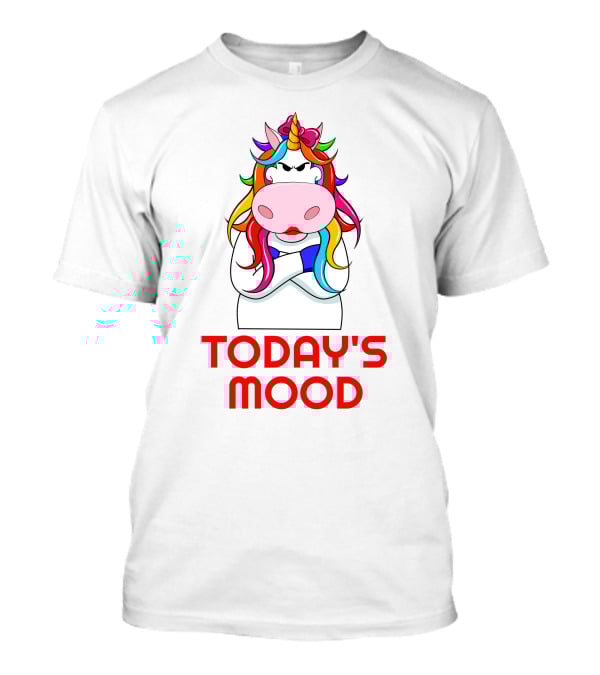 Today's Mood Angry Rainbow Unicorn T-Shirt
