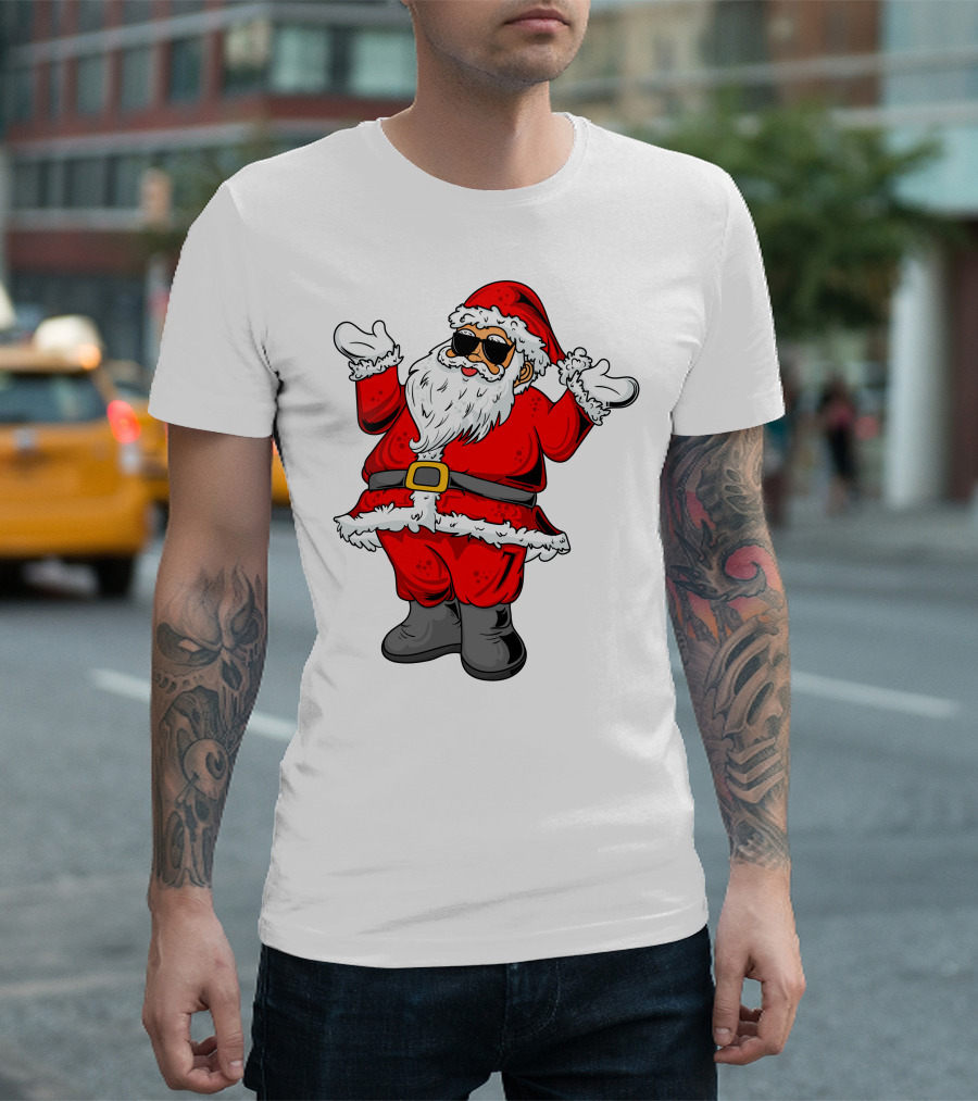 Santa Claus Wearing Cool Shades T-Shirt