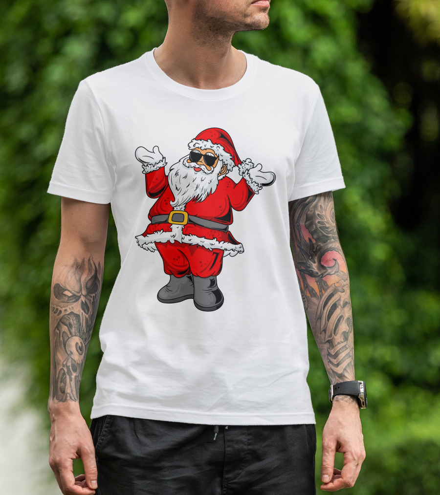 Santa Claus Wearing Cool Shades T-Shirt