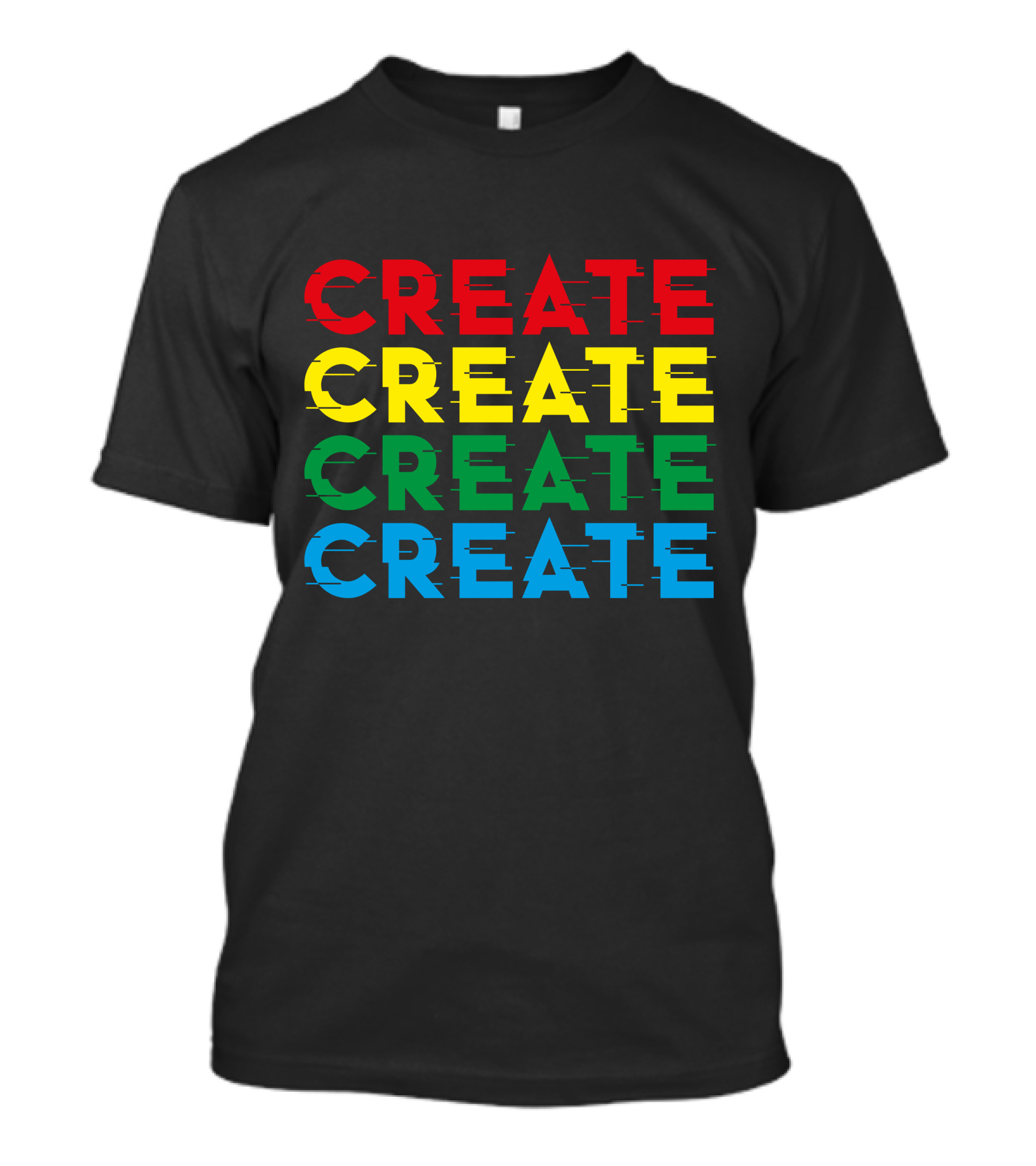 Colorful Stack Create Create Create Create T-Shirt