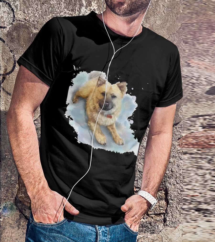 Watercolor Puppy Zen T-Shirt