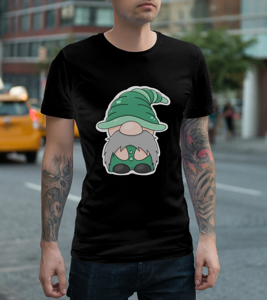 Green Gnomes In Classic Pointed Hat T-Shirt