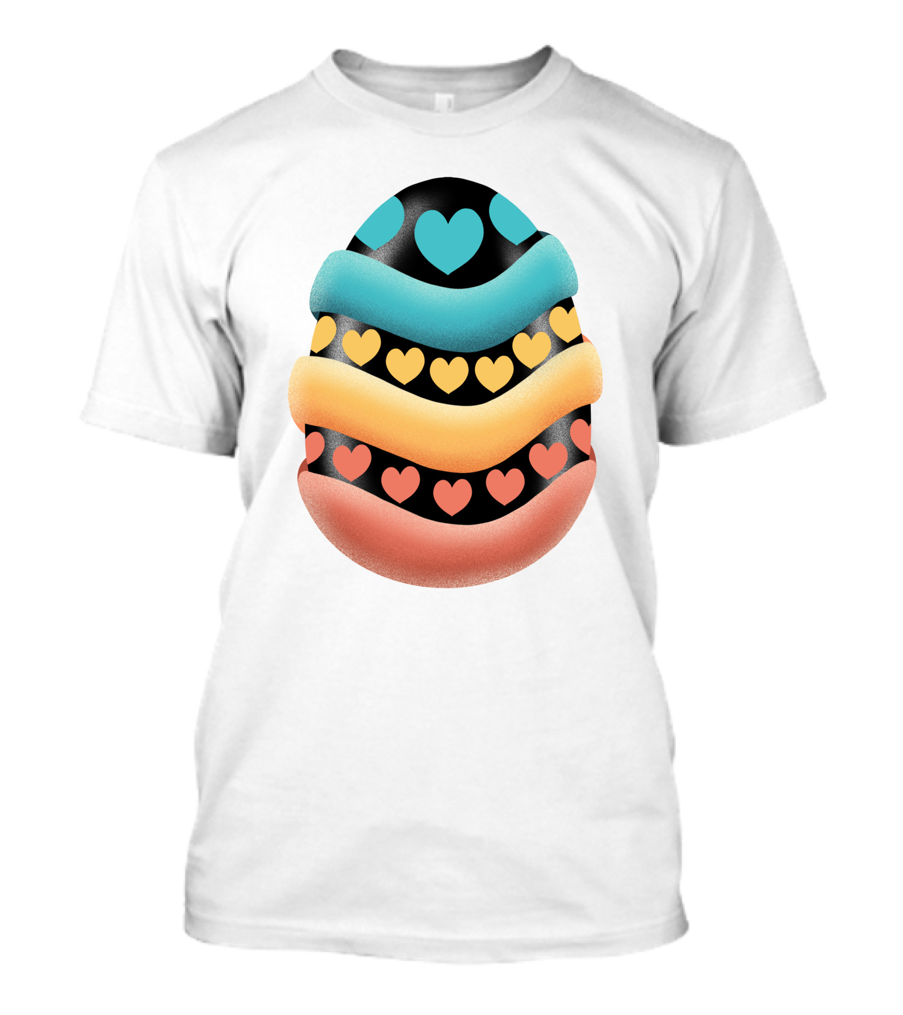Easter Egg Handmade Heart T-Shirt